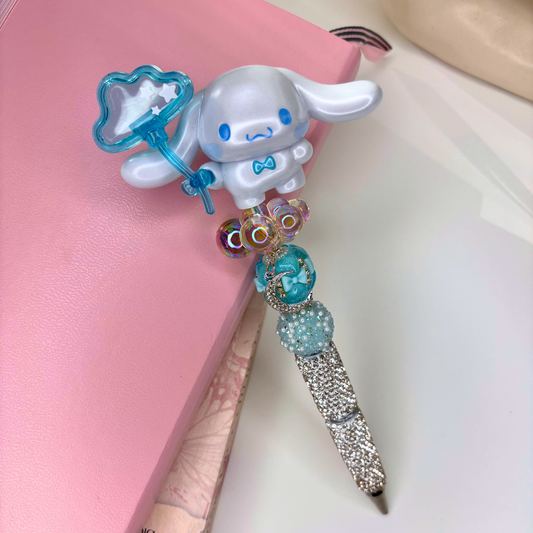 Cloud Puppy Beaded Pen