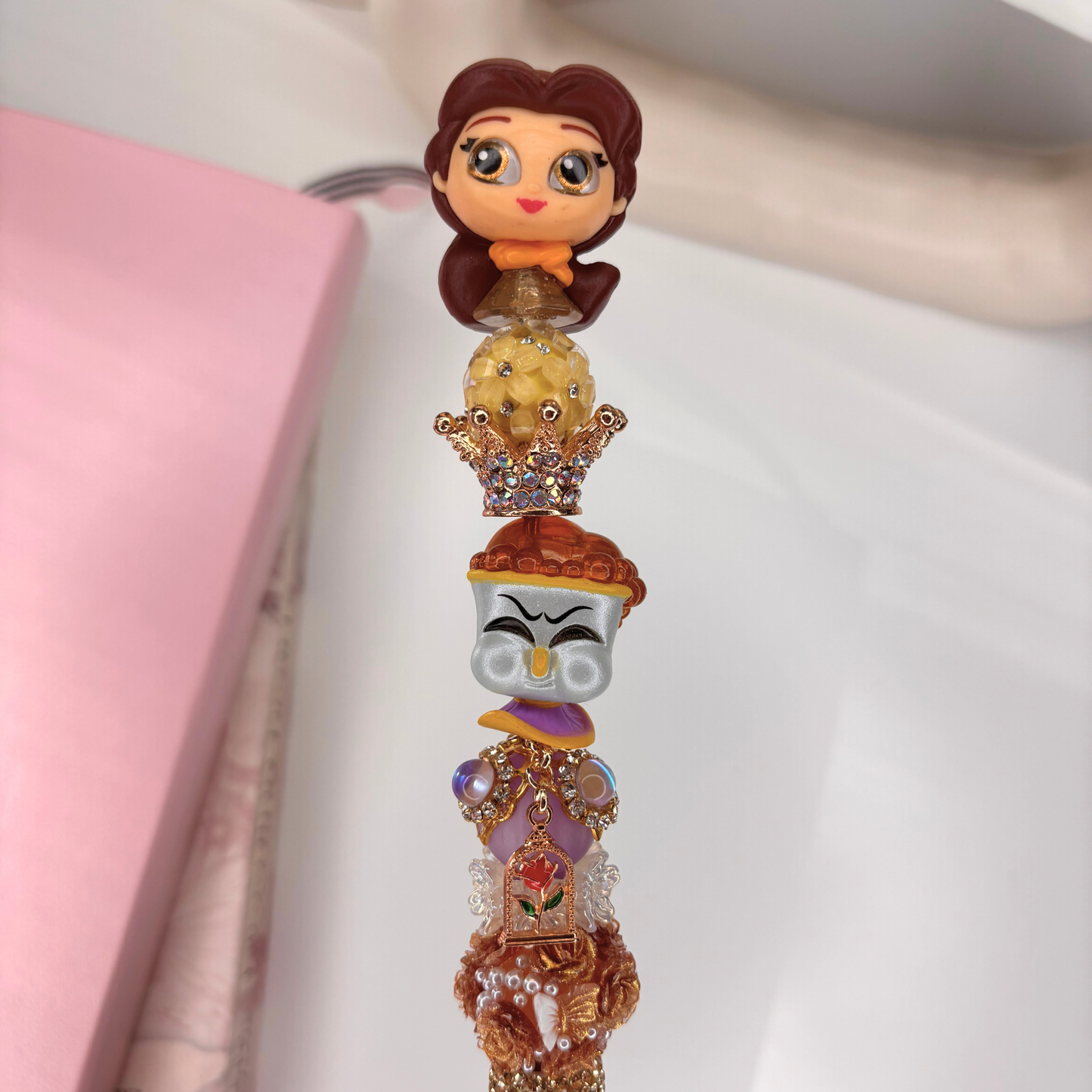 Princess & Tea Cup Beaded Pen