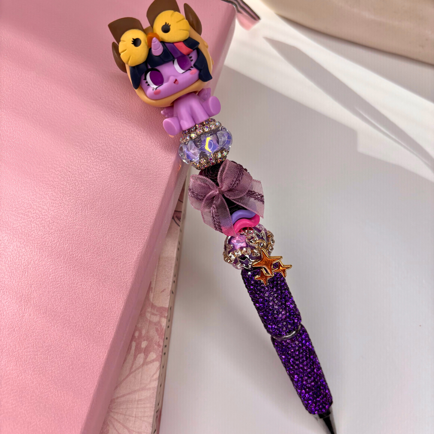 Starry Unicorn Beaded Pen